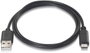 AISENS Cable USB 2.0 USB-C a USB-A 1.0m Negro, Carga Rápida 3A